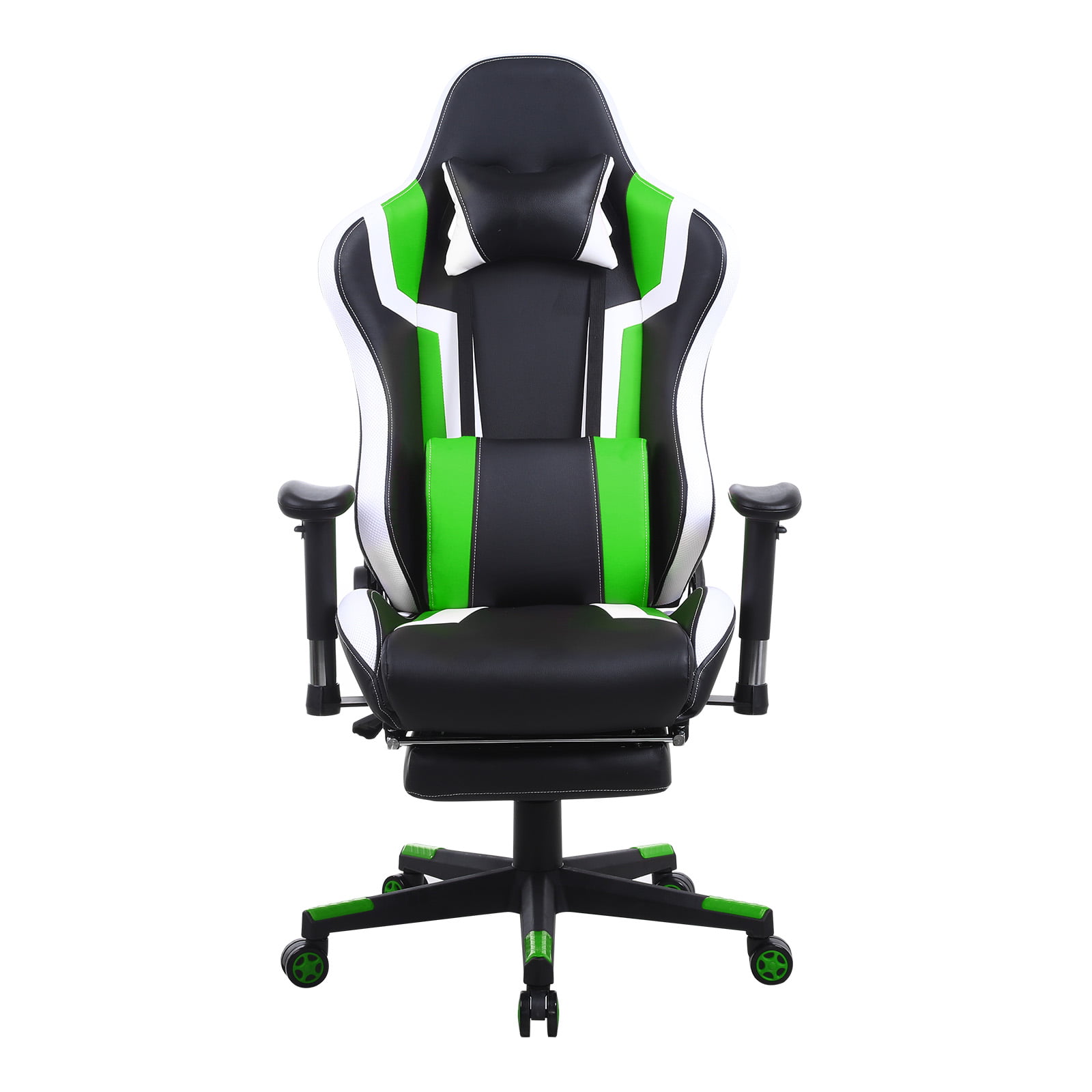 Scheiding hier Seraph Gamestoel Tornado Relax - bureaustoel - met voetsteun - ergonomisch - zwart  groen - Meubel Plein