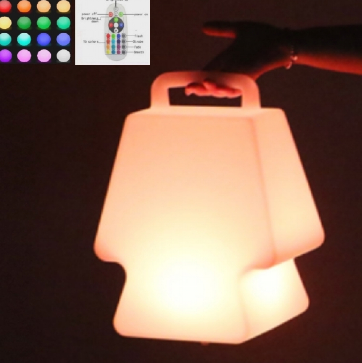 Walging Sobriquette Chemicaliën LED draagbare sfeerlamp16 kleuren - nachtlamp kinderkamer - camping lamp -  oplaadbaar - Meubel Plein