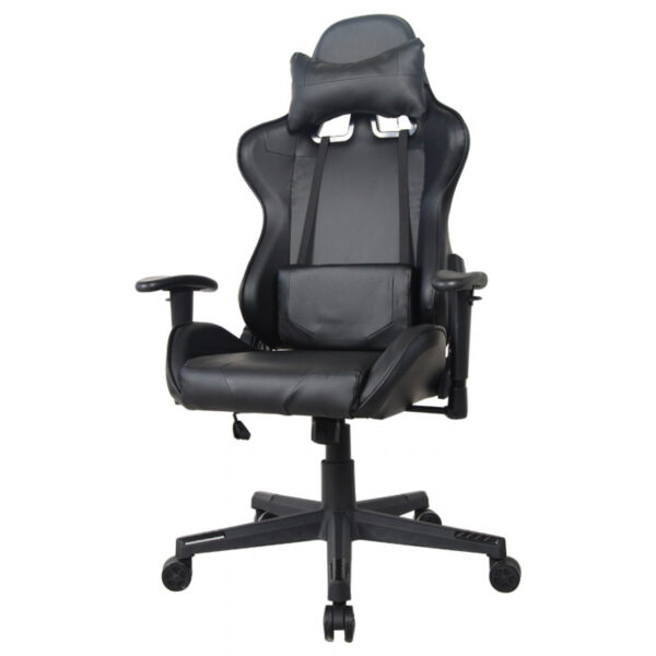 Bureaustoel gamestoel Thomas - racing gaming stijl stoel - ergonomisch - zwart design - Afbeelding 3