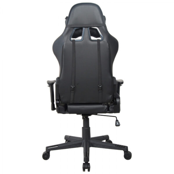 Bureaustoel gamestoel Thomas - racing gaming stijl stoel - ergonomisch - zwart design - Afbeelding 7