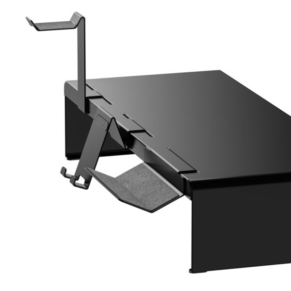 VDD Gaming Monitor Verhoger - Monitor Standaard - Laptop Standaard - Computer Standaard - Laptop Verhoger - Bureau Organizer - incl. Telefoon & Koptelefoon Houder - Zwart - Afbeelding 5